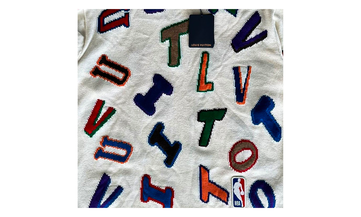 NBA Letter Wool Sweater "White & Multicolor" RM212M ZLL HLN10W