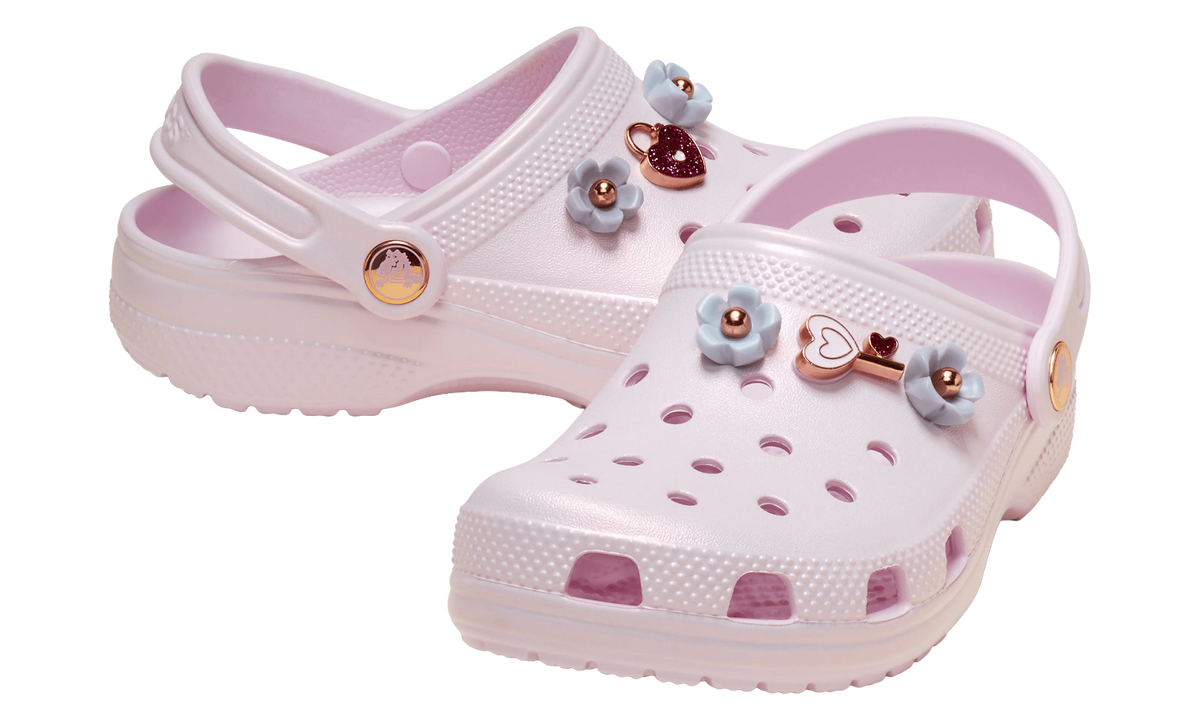 Classic Iridescent Charm Clog GS "Pink Milk" 211219 6ZW