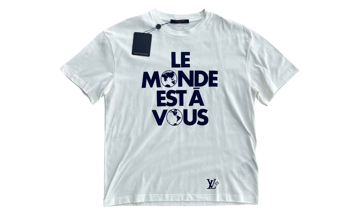 Le Monde Est A Vous T-Shirt "White & Blue" RM251M NPG HSY83W