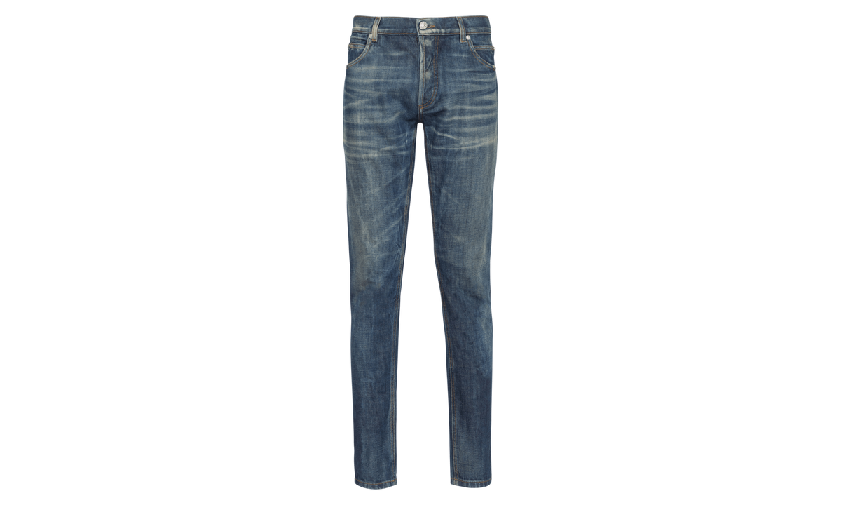 Stonewash Slim Jeans "Blue" YH1MG000DC286FF