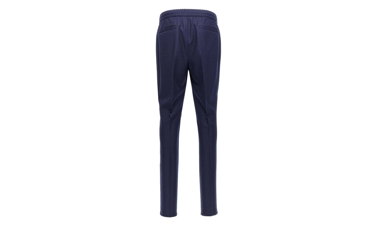 Wool Relaxed Trousers "Navy" BRUN2669