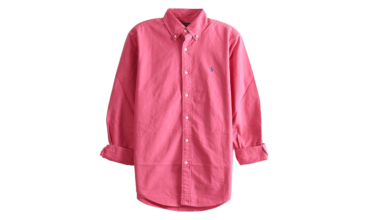 Garment Dyed Oxford Long-Sleeve Sport Shirt "Terrace Pink" 710798540526