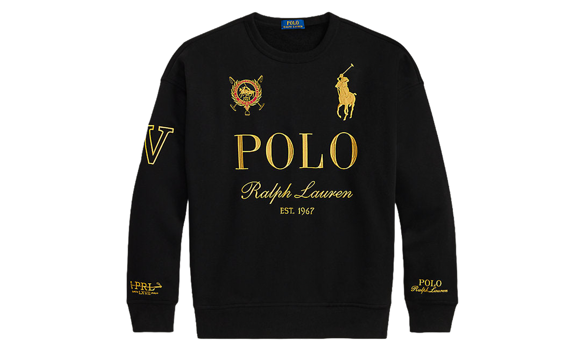 Embroidered Logo Crewneck Sweatshirt "Black" 710B28613001-BLACK