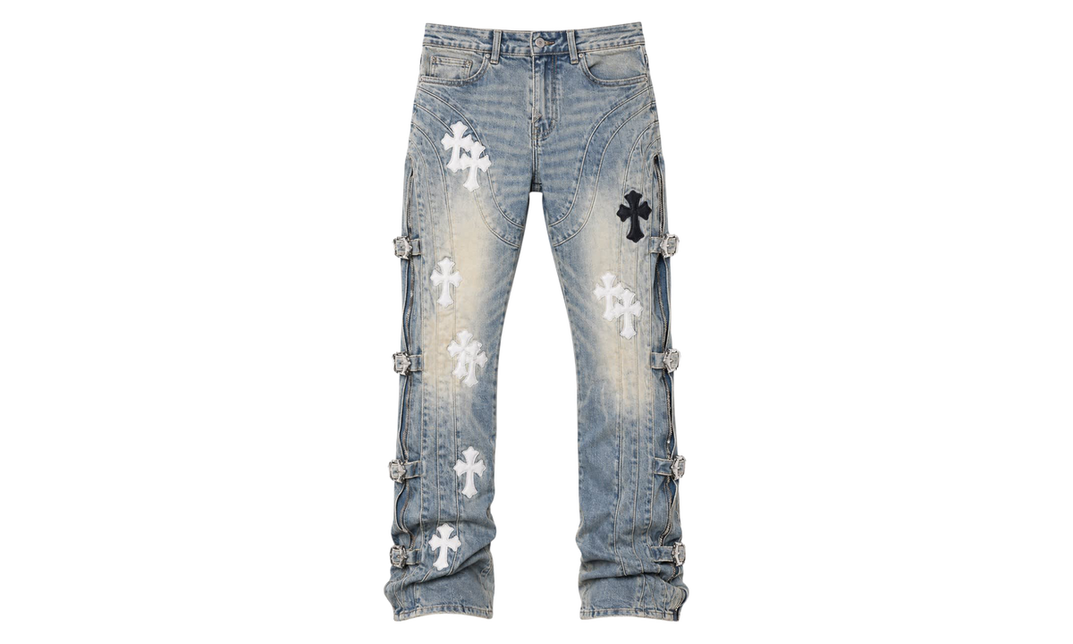 Cross Buckle Denim "Vintage Blue" GUA10
