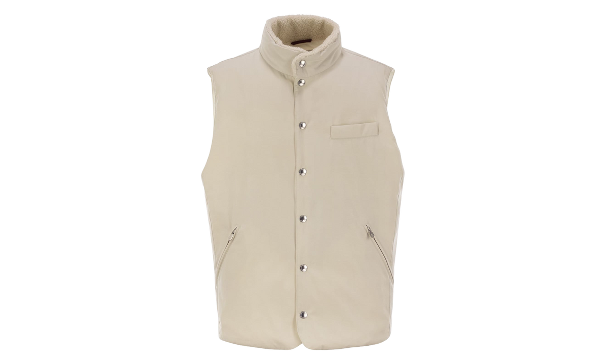 Sleeveless Down Vest "Ice Gray" BRUN3010