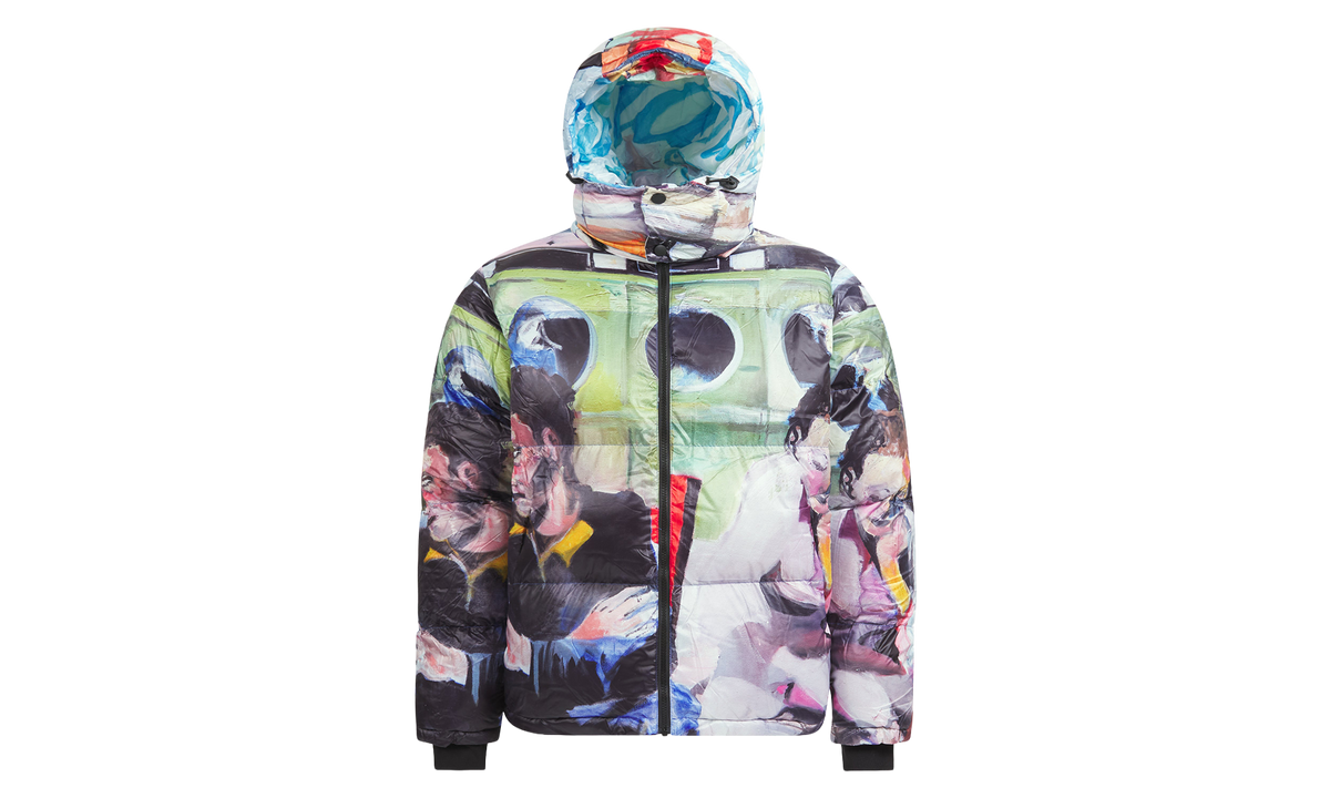 Sunday Mornings Printed Puffer Jacket "Multi" KS019
