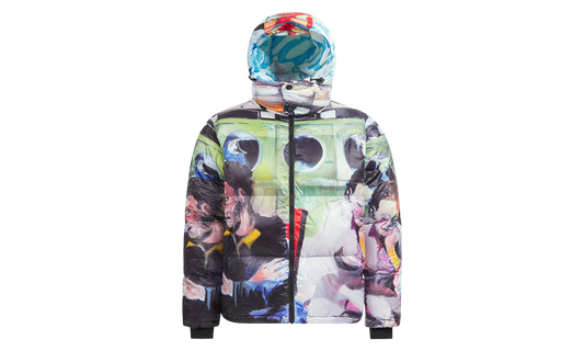 Sunday Mornings Printed Puffer Jacket "Multi" KS019
