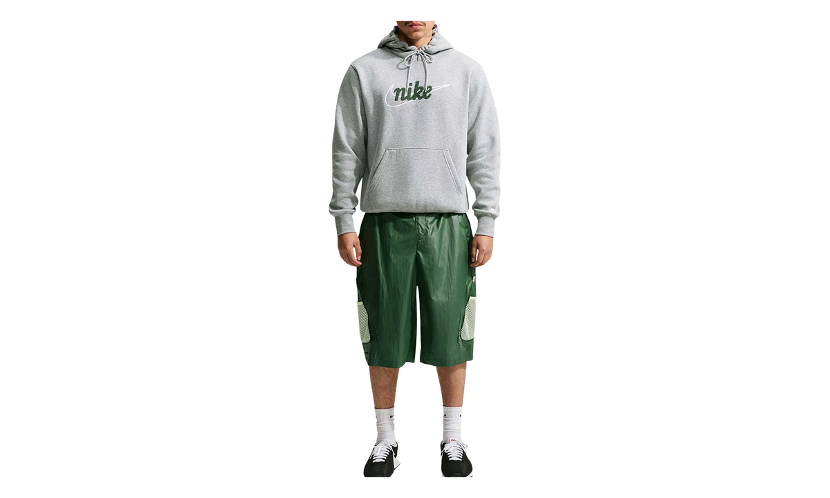 Sportswear Club Fleece Hoodie "Dark Grey Heather / Light Smoke Grey / Fir / White" IF0685 064