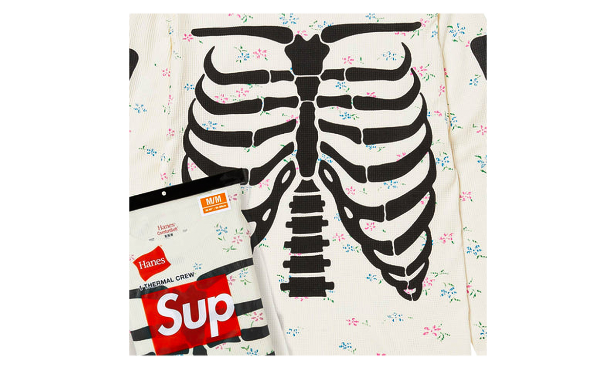 Hanes Bones Thermal Crew (1 Pack) "FW26 - Floral" SU29102