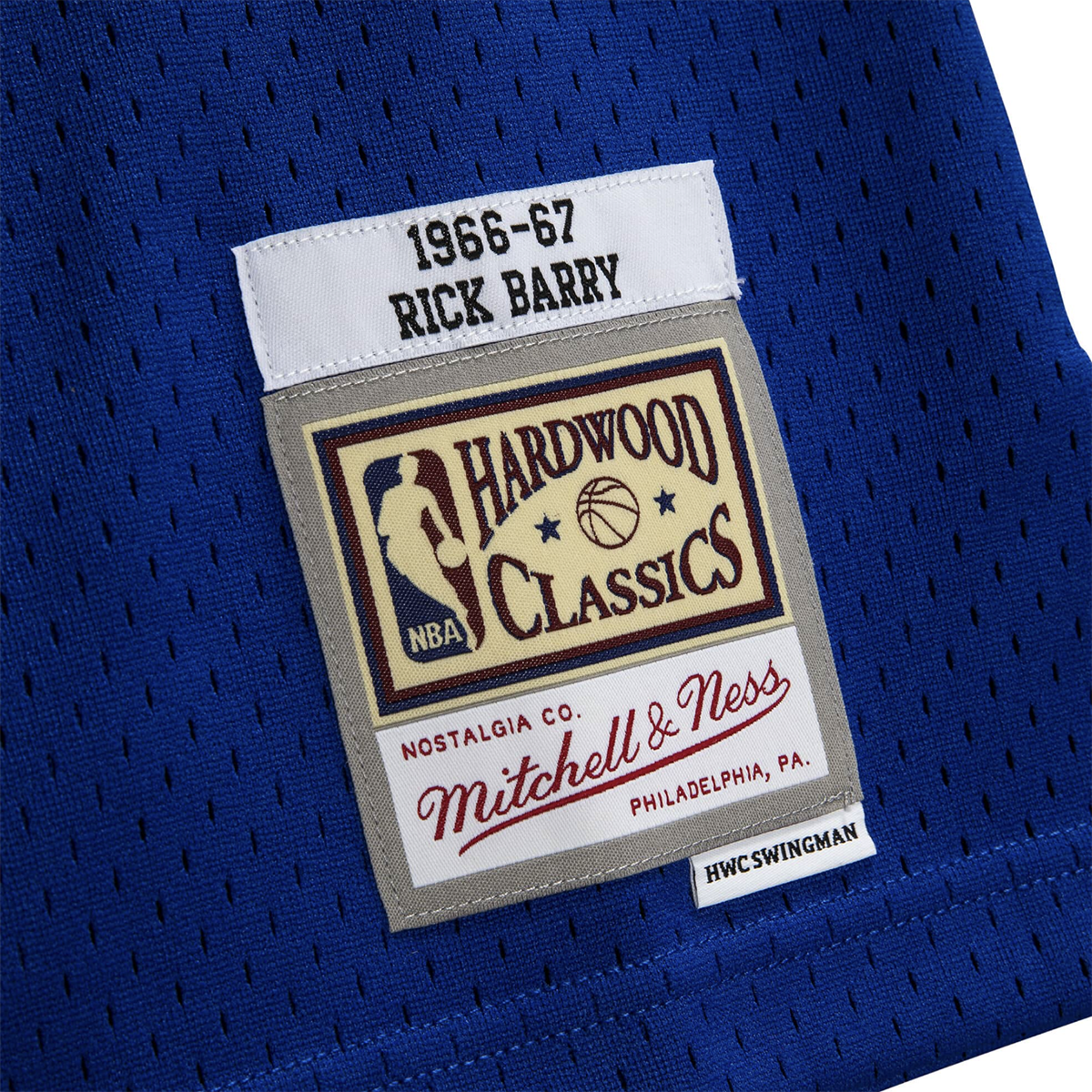 Swingman Jersey "NBA Golden State Warriors 66 Rick Barry" SMJYSB19026 SFWROYA66RBA