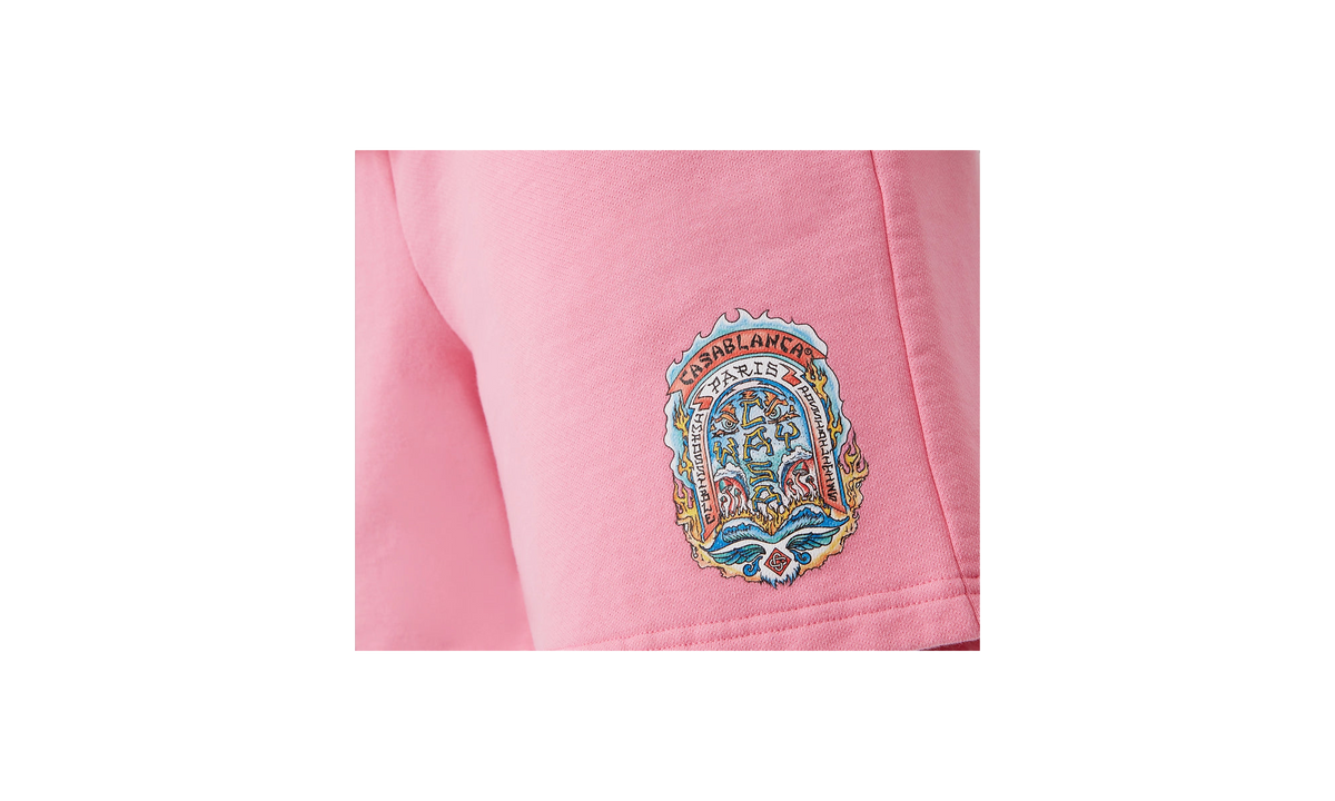 Casa Way Skate Printed Sweatshorts "Pink" MS25 JTR 003 01