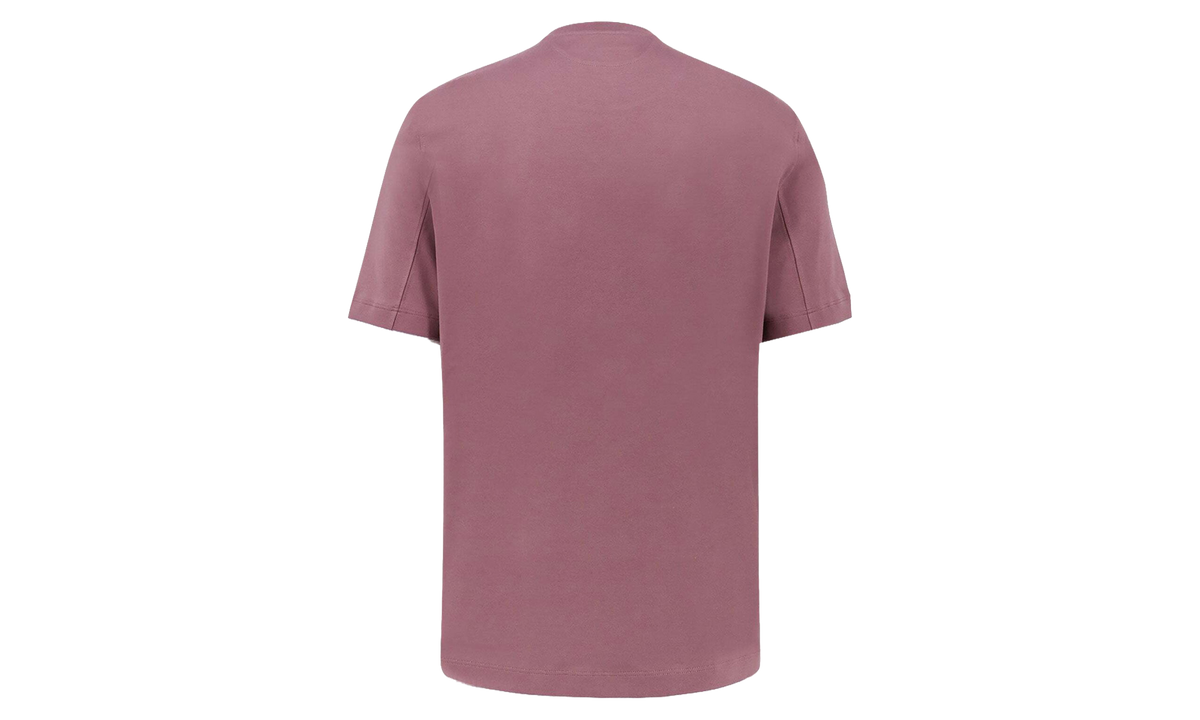 Cotton Short-Sleeve Shirt "Onion And Light Grey" BRUN2838