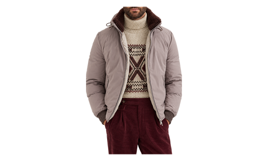 Zip-Front Jacket "Tortora" BRUN2974