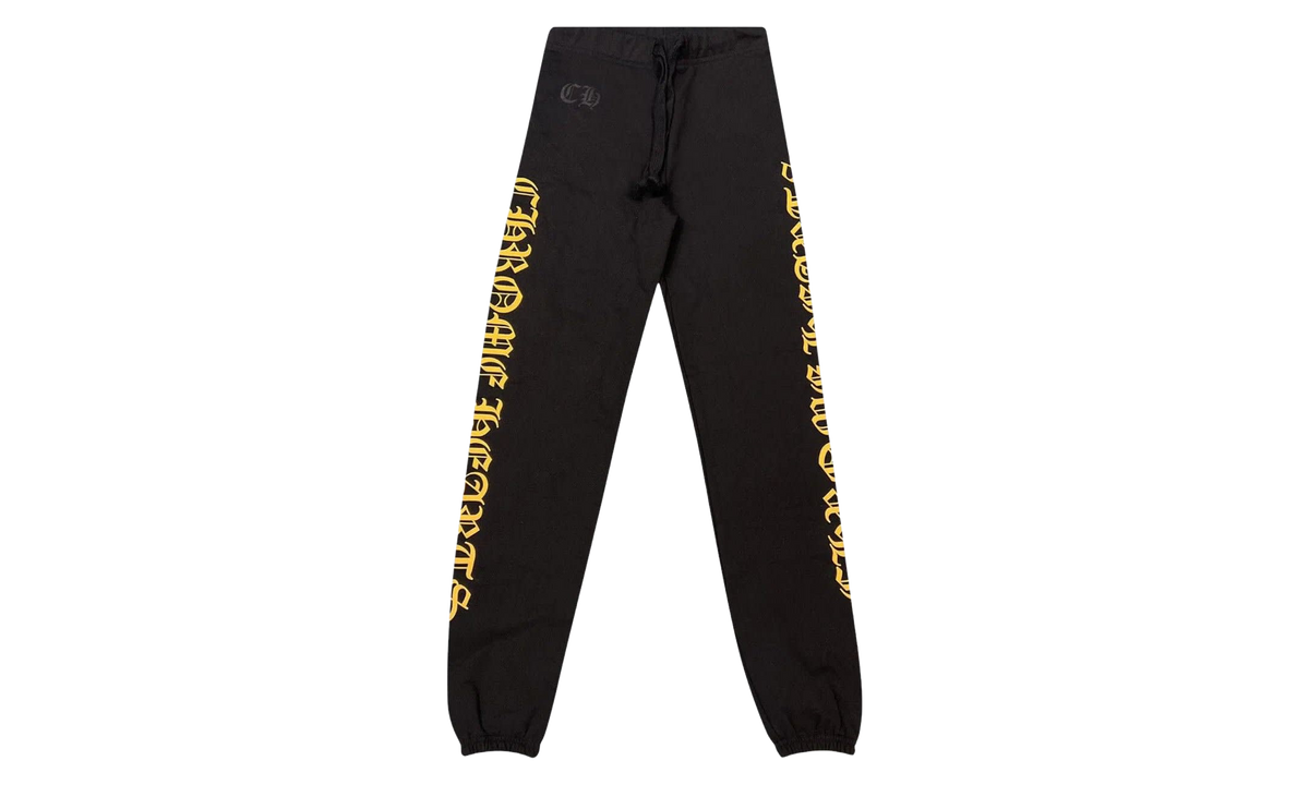Script Letter Sweatpants "Black Yellow" 1383 100000204SLS BKYW
