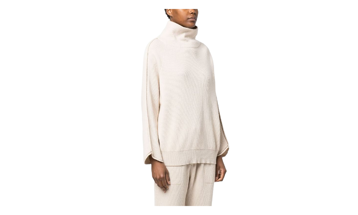 Wool Ribbed Sweater WMNS "Beige" BRUN2726