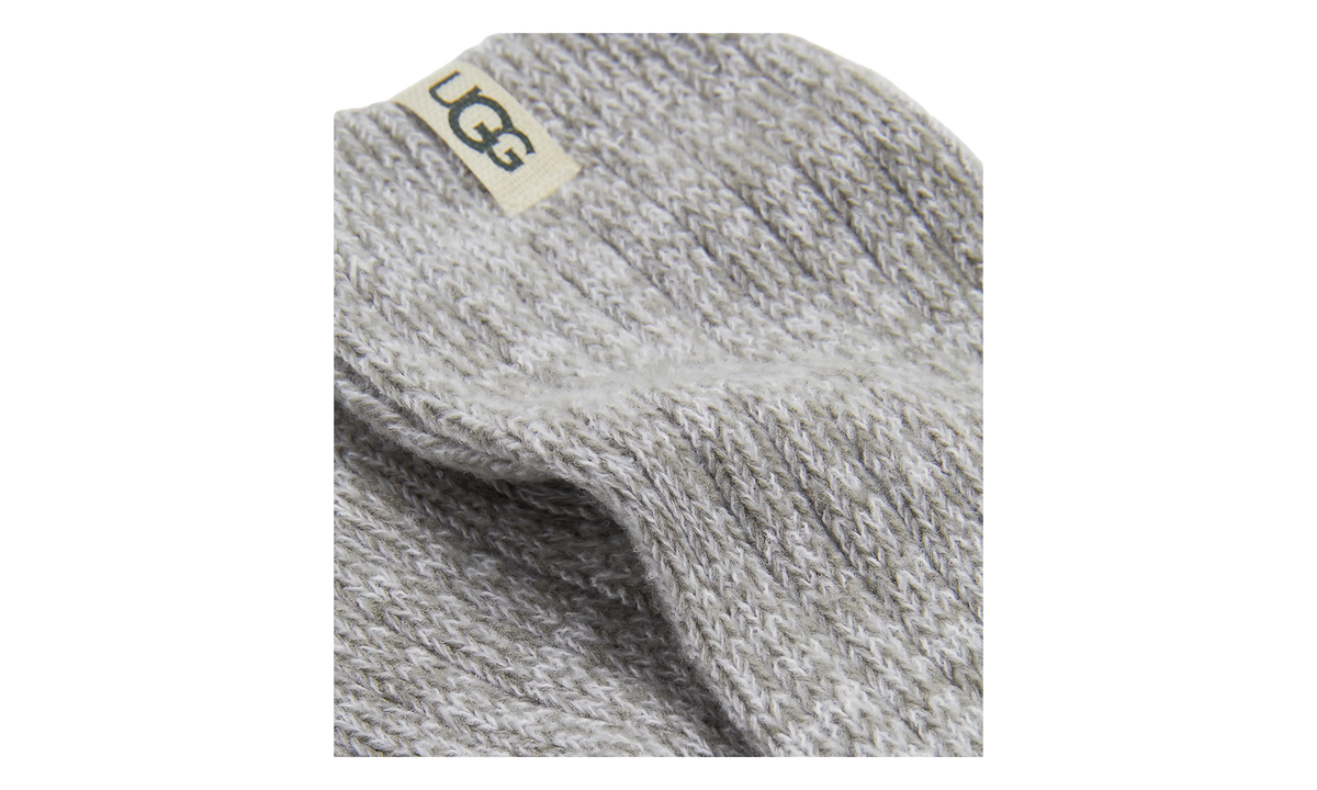 Rib Knit Slouchy Crew Socks "Seal Grey" 1014832 SEL