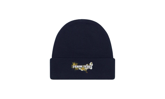 Floral Beanie "Navy" DT266