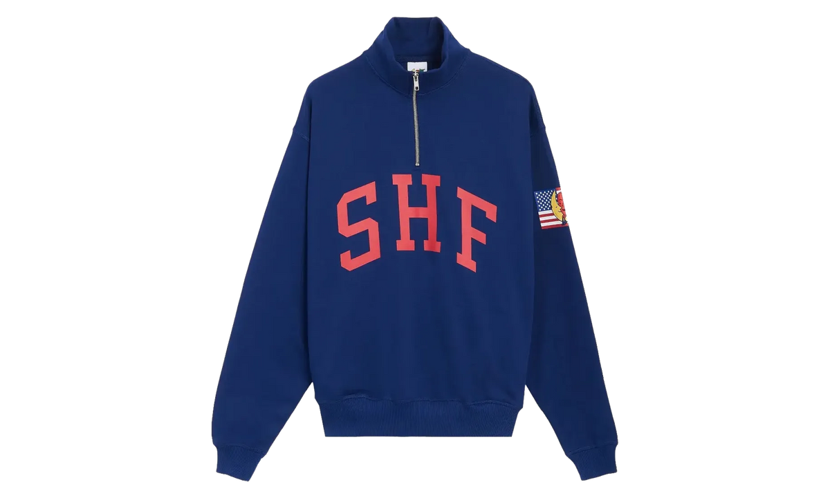 SHF 1/4 Zip Sweater Knit "Navy" SHF06T022