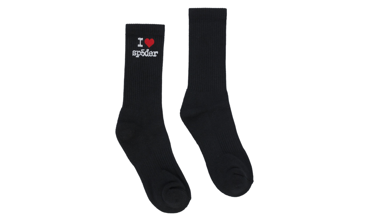 I Love Sp5der Socks "Black" SP5der687