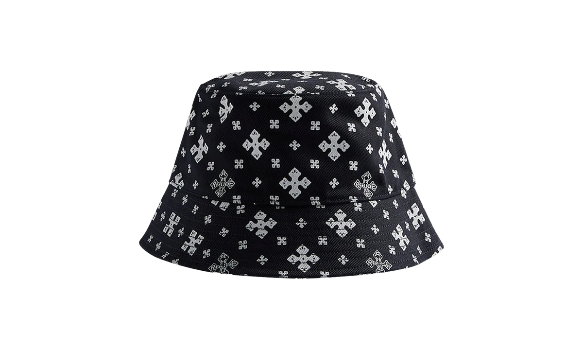 Cross Bandana Bucket Hat "Black/White" PF24HA030120119