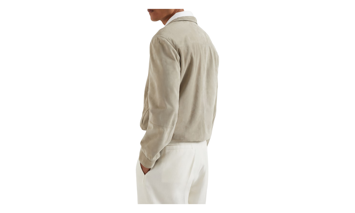 Leather Zip-Front Jacket "Jackfruit" BRUN2843