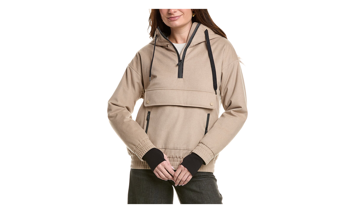 Wool Hooded Jacket WMNS "Beige" BRUN2711