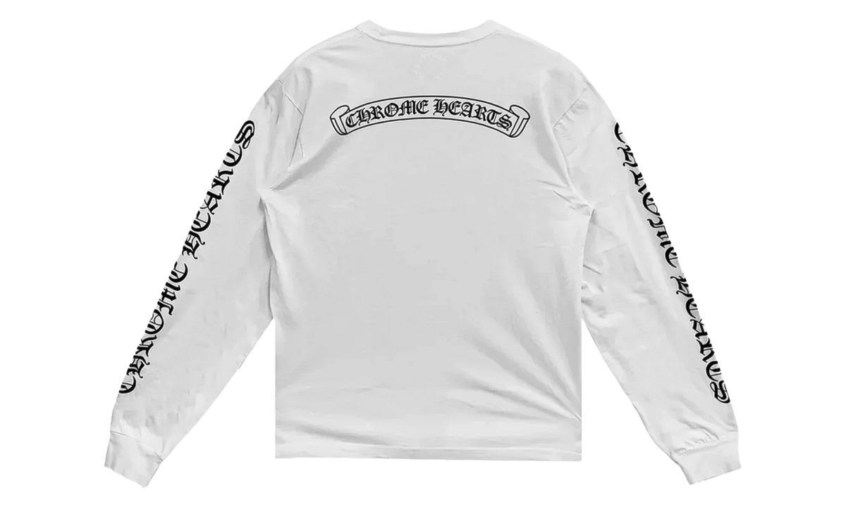 Scroll Logo Pocket Long Sleeve Tee "White" CHRM2051