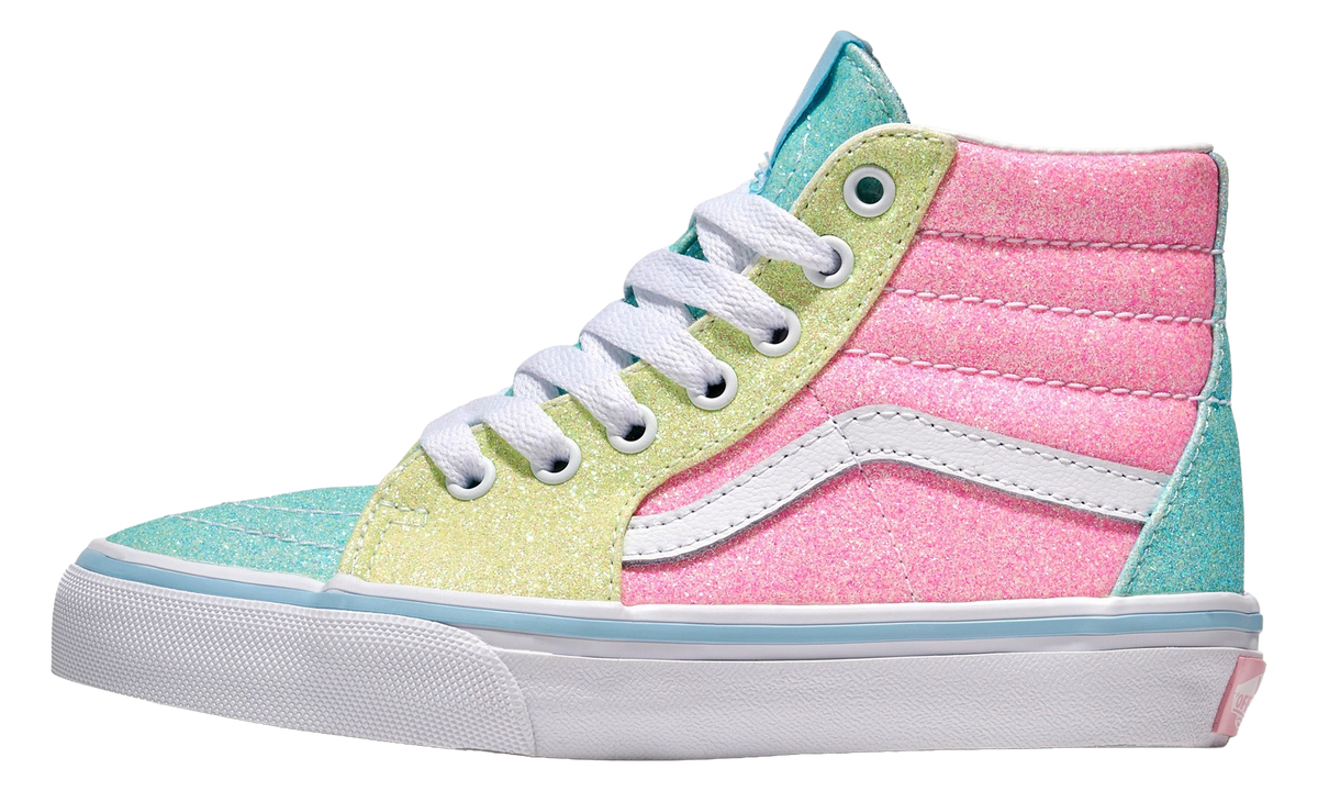 Sk8-Hi PS "Pastel Pink Yellow Blue Glitter" VN000CYYZQP