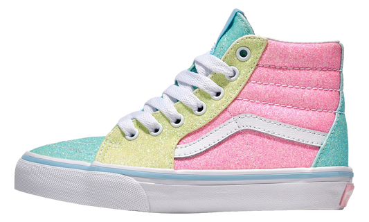 Sk8-Hi PS "Pastel Pink Yellow Blue Glitter" VN000CYYZQP