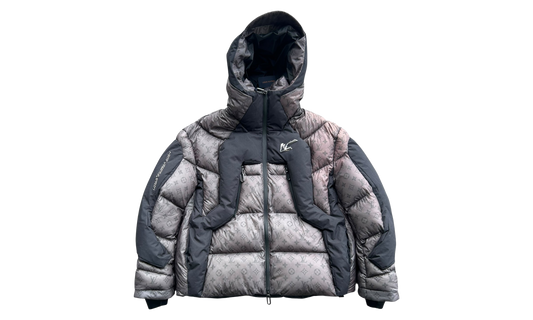 2054 Monogram Heat Reflective Puffer Jacket "Black & Grey" 1A904W