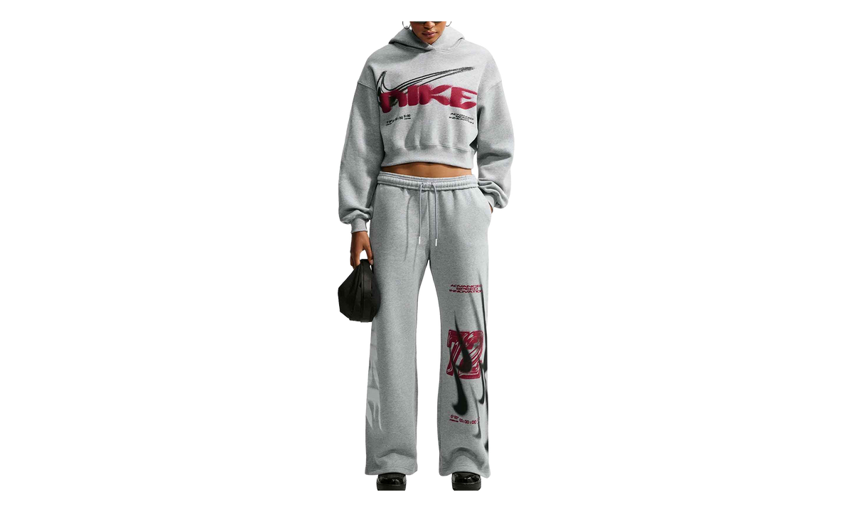 Studio Fleece High-Rise Pants WMNS "Dark Grey Heather / Sail" IV4956 063