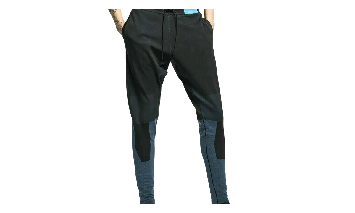 Sportswear Tech Pack Knit Jogger Pants "BLACK/MEDIUM BLUE" AR1589 012