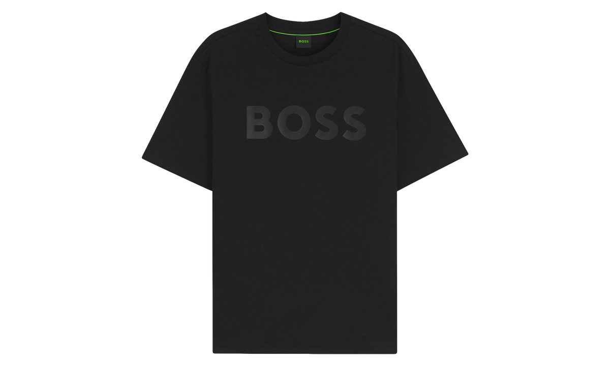 Cotton T-Shirt with Tonal Logo "Black" 50566883 001