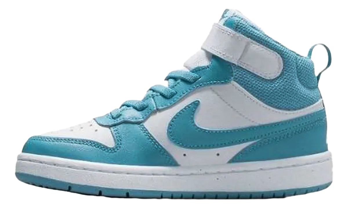 Court Borough Mid 2 PS "White Denim Turquoise" CD7783 129