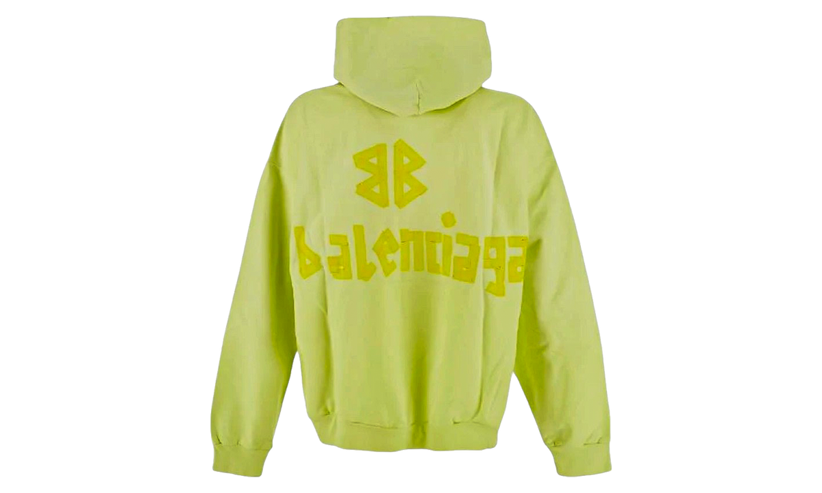 Ripped Pocket Hoodie "Fluo Yellow" 744441 TOVB1 7204