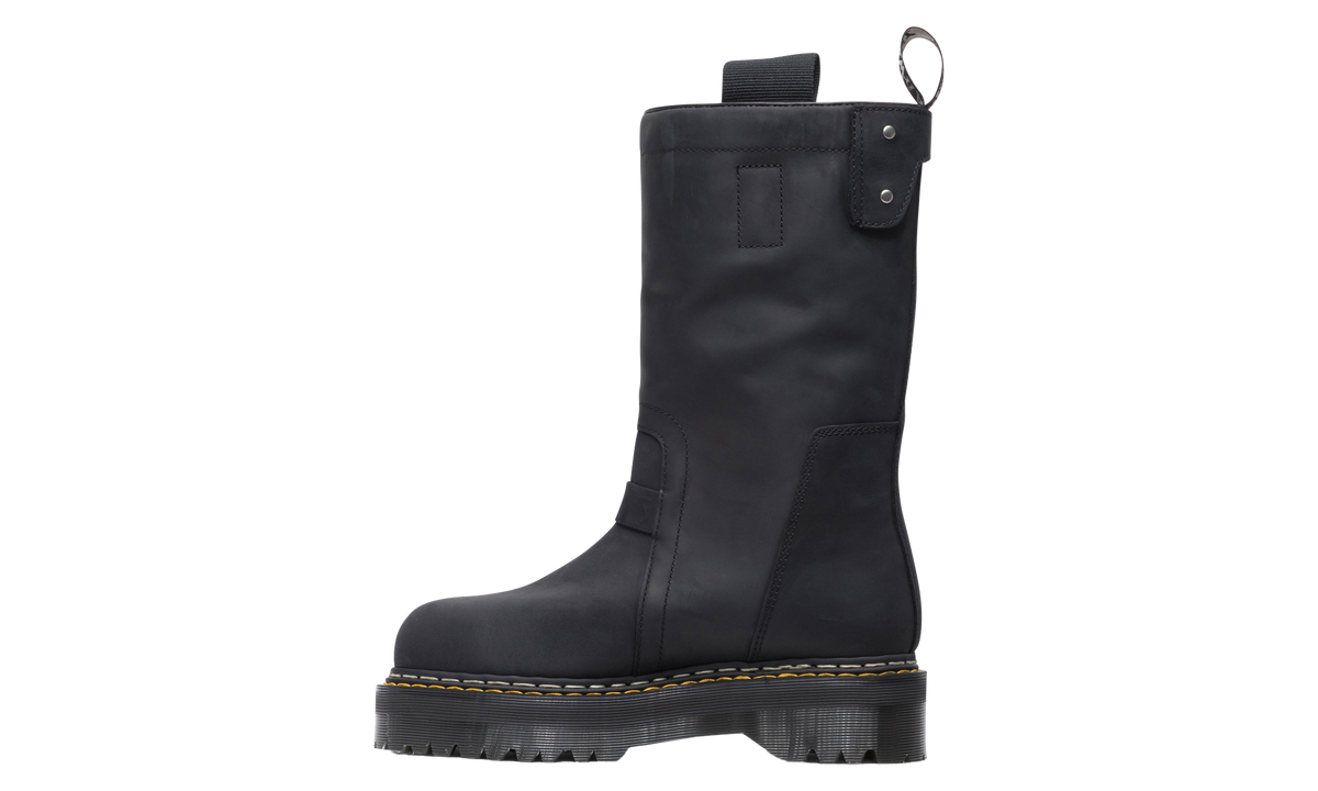 Rick Owens Quad Sole Pull on Boot "Black" DM02F18144001