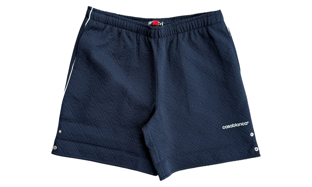 Monogram Jacquard Knit Shorts "Navy / White" MPF25 TR 328 01