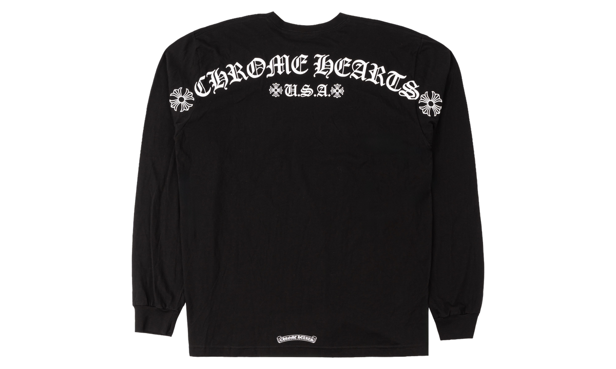 Shoulder Logo Pocket Long Sleeve T-Shirt "Black / White" CHRM2030