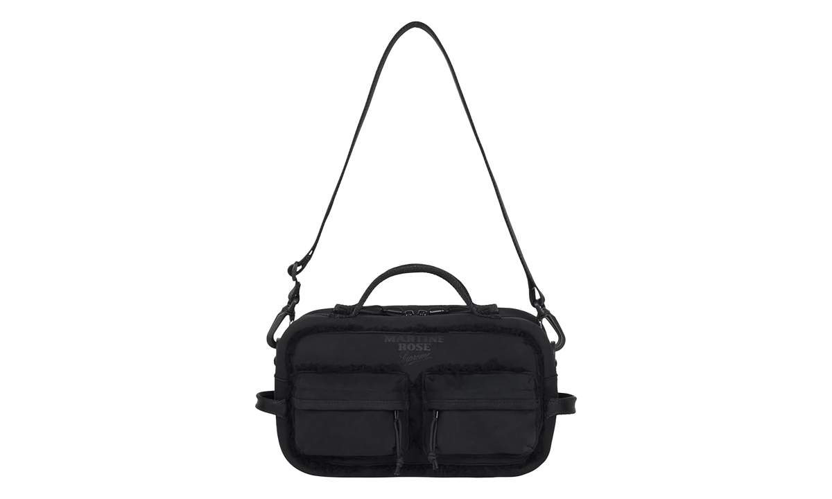 Martine Rose Shearling Mini Duffle Bag "FW26 - Black" SU29026