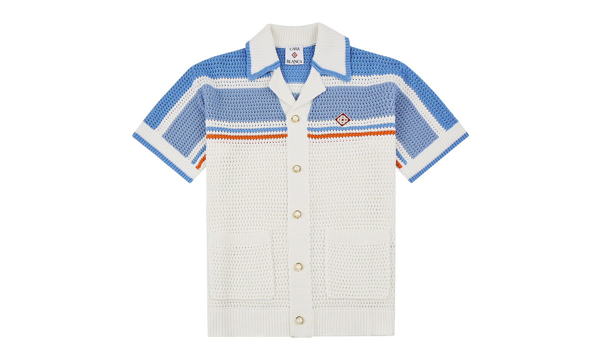 Tennis Crochet Shirt "White" MPF25 KW 997 01