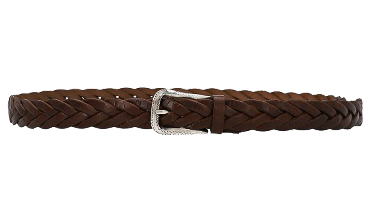 Braided Leather Belt "Brown" BRUN2626
