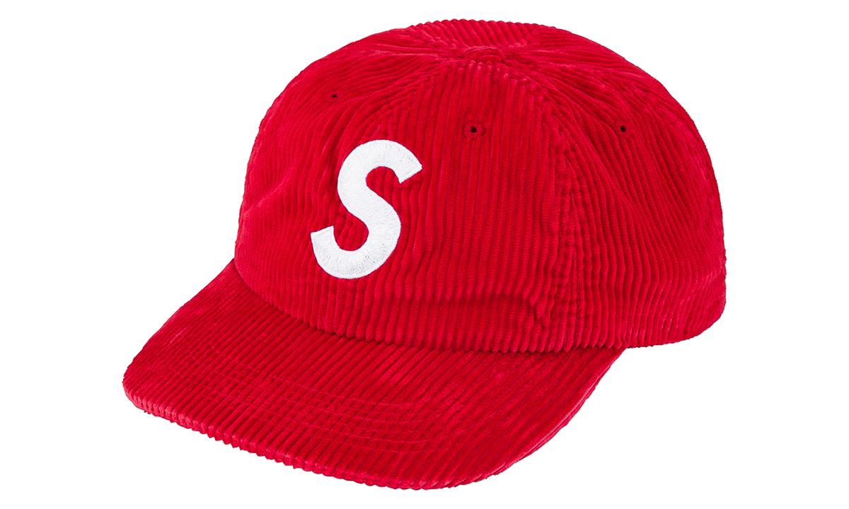 S Logo Cordoury 6-Panel "FW26 - Red" SU29087