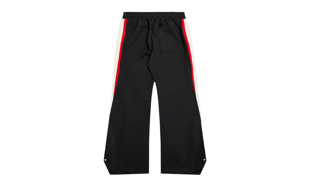 Striped Snap Track Pants "Black / Red" DSM FW26 037