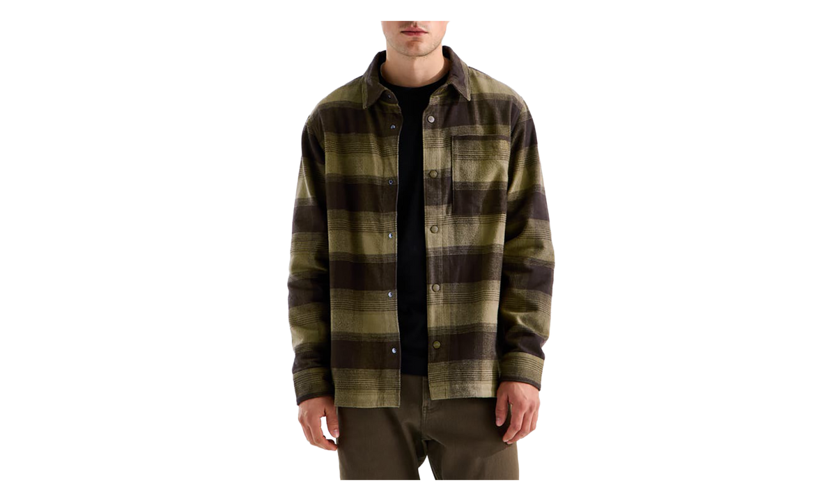 Forest Flannel Long Sleeve Shacket "Green Plaid" 8J0B VMX