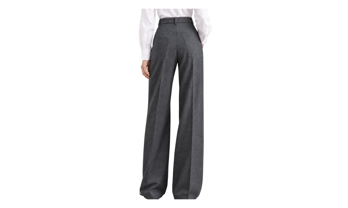 Wool Wide-Leg Trousers WMNS "Dark Grey" BRUN2902
