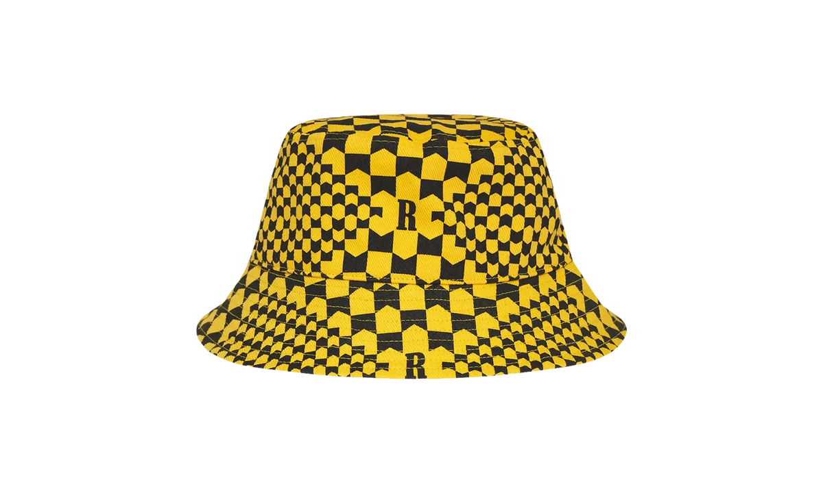 Checkered Monogram Bucket Hat "Yellow/Black" FW22HA06012981