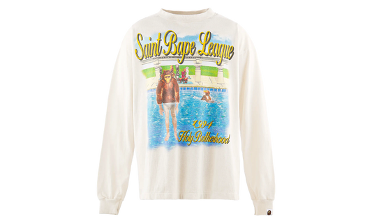 Bape Pool Long Sleeve Tee "White" SM MK1 0000 C39