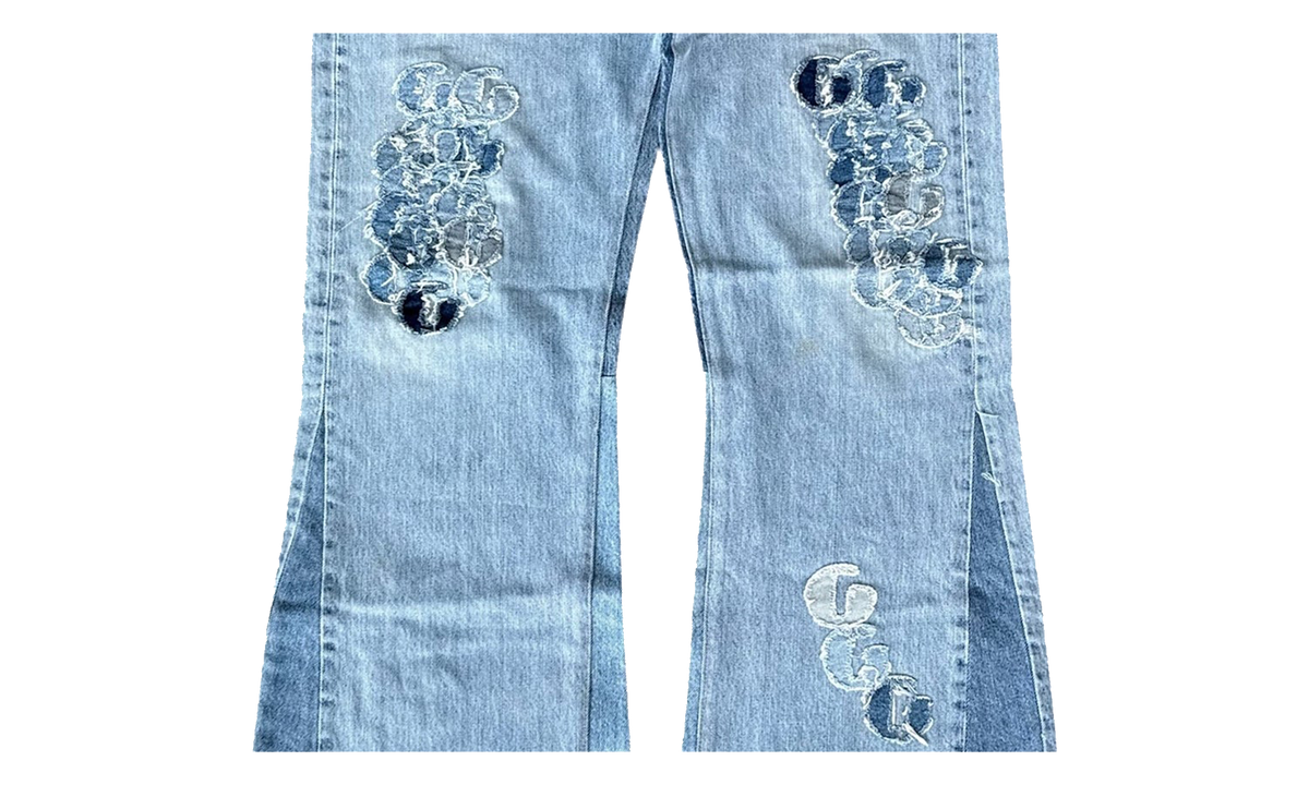Repaired G-Patch La Flare Jeans "Indigo" GD440