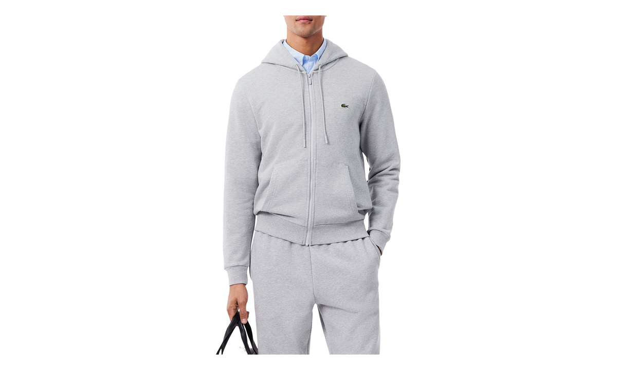 Classic Fit Zip-Up Fleece Sweatshirt "Grey Chine" SH9809 51 CCA