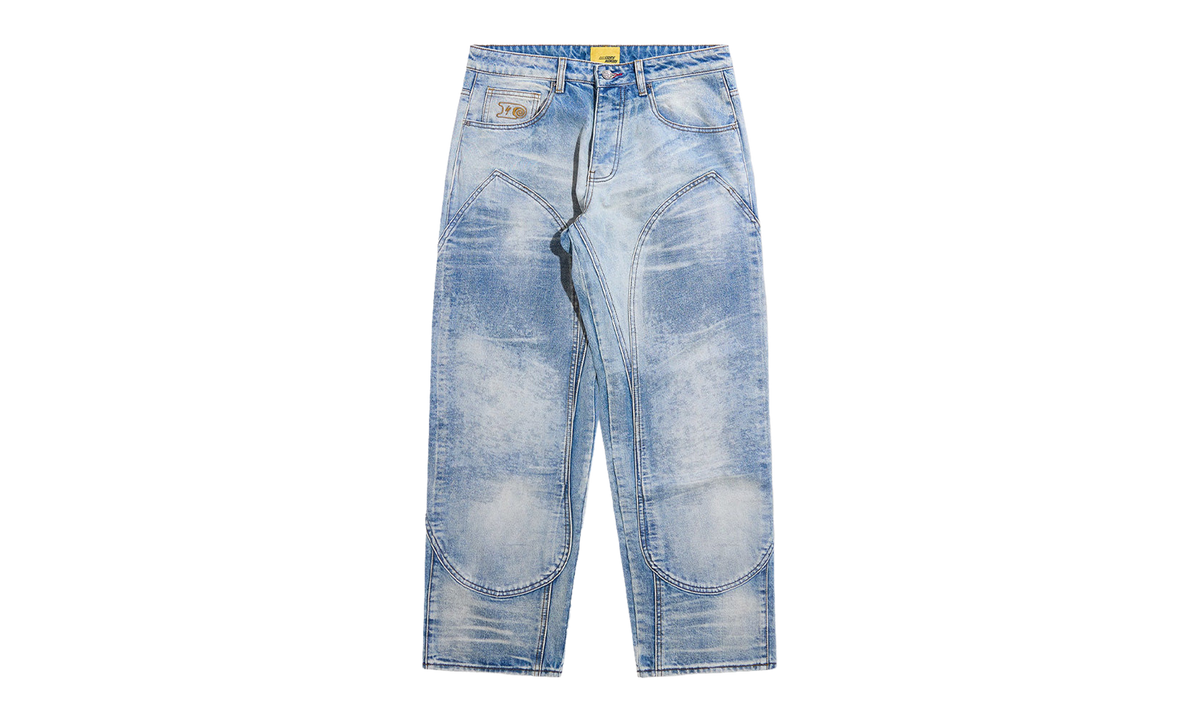 Double Knee Bolt Denim Jeans "Bleached Indigo" DSM FW26 017